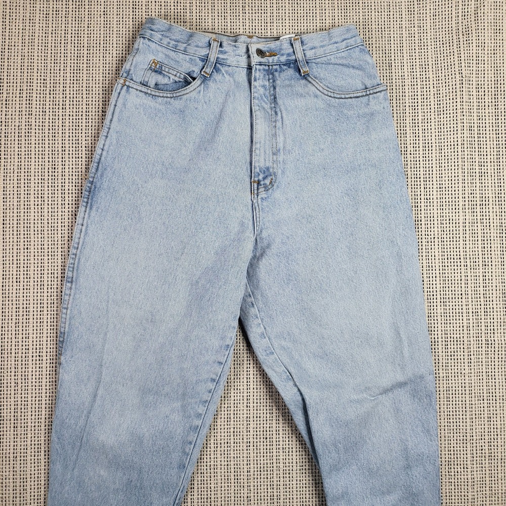 Vintage Rio Jeans Womens 11 Light Wash High Rise Tapered 100%‎ Cotton Denim 90s